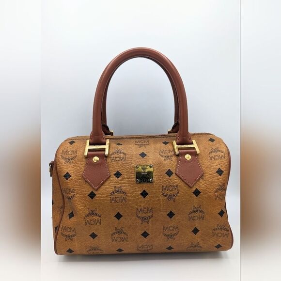 MCM Visetos Boston Bag - Picture 1 of 14